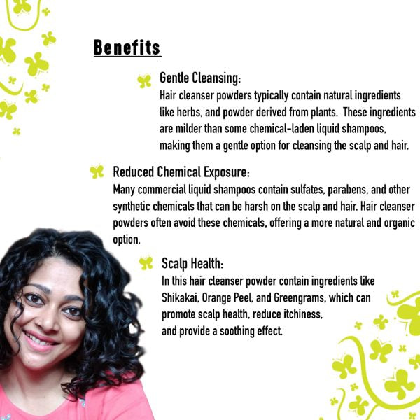 हेयर क्लींजर पाउडर - 100 gms